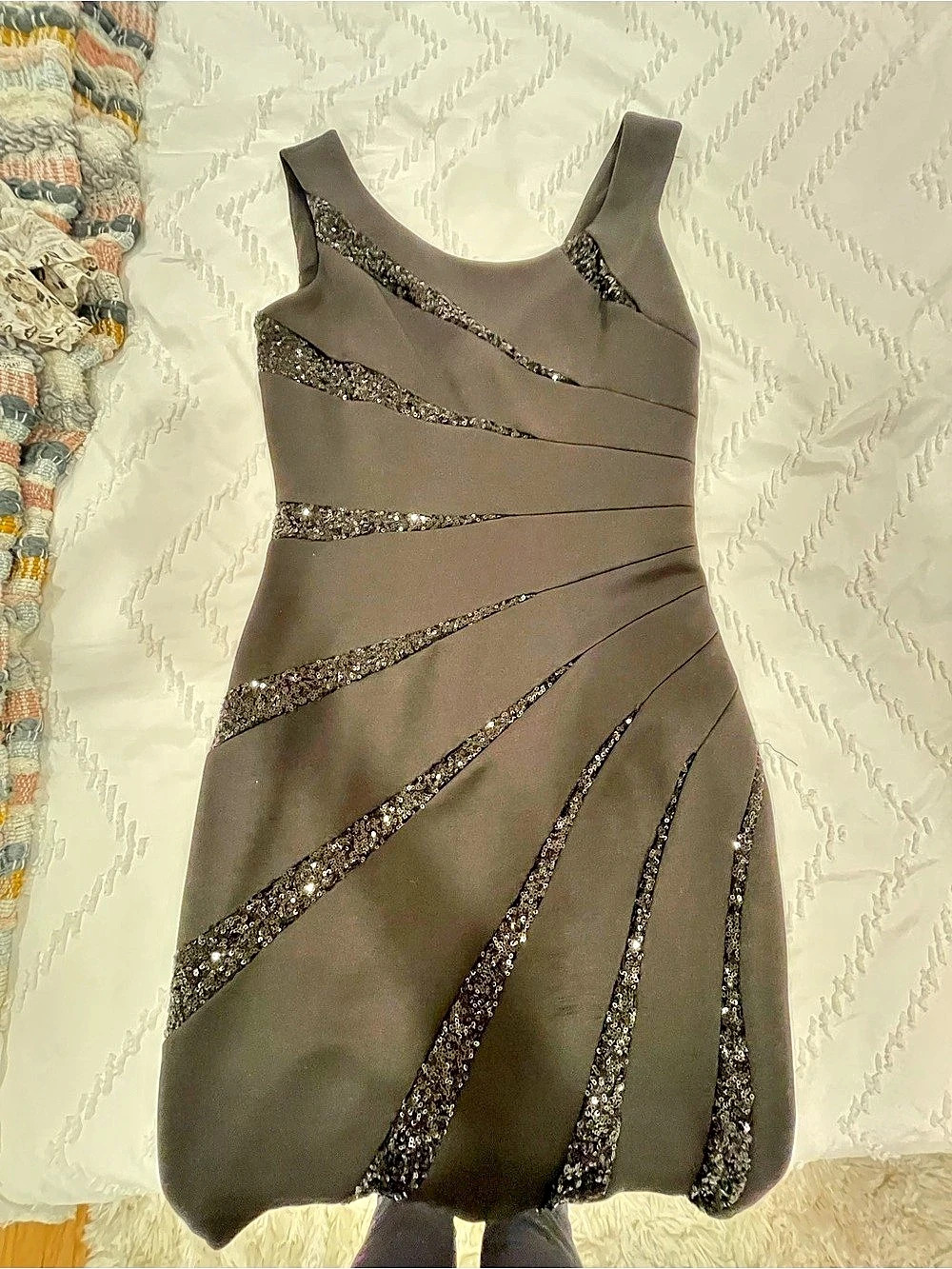 GUESS Black Embellished Mini Dress